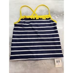 vineyard vines Nautical Stripe Tankini Tank Swim Top Baltic Blue Striped Girls S